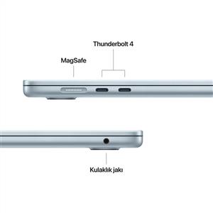 MacBook Air MC7A4TU/A M4 16Gb-256Gb Ssd-Liquid Retina-15.3 inc-Gök Mavisi