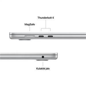 MacBook Air MW1G3TU/A M4 16Gb-256Gb Ssd-Liquid Retina-15.3inc-Gümüş