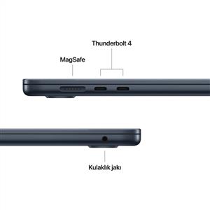 MacBook Air MW1M3TU/A M4 16Gb-512Gb Ssd-Liquid Retina-15.3inc-Gece Yarısı