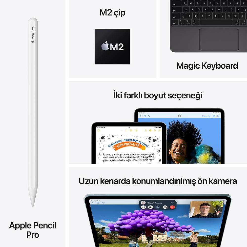 Ipad Air M2 128GB WIFI 13''Liquid Retina Ekran iPadOS Tablet Blue