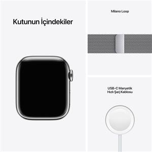 Apple Watch Series 7 GPS + Cellular, 41mm Silver Stainless Steel Case
