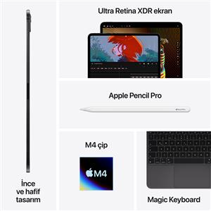 iPad Pro M4 2TB WIFI 13''Ultra Retina XDR Ekran iPadOS Tablet Silver