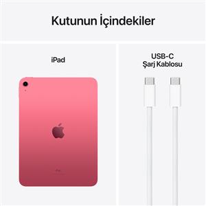 iPad 10.Nesil 64GB Wi-Fi 10.9''Liquid Retina Ekran iPadOS Tablet Pembe