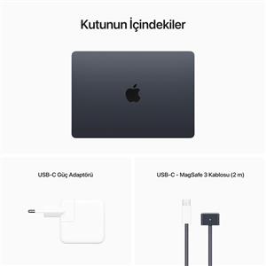 MacBook Air MC7X4TU/A M2 16Gb-256Gb Ssd-Liquid Retina-13.6inc-Gece Yarısı