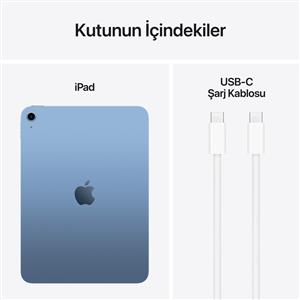iPad A16 128GB Wi-Fi 11''Liquid Retina Ekran iPadOS Tablet Mavi
