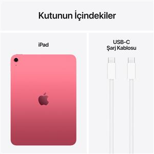 iPad A16 128GB Wi-Fi 11''Liquid Retina Ekran iPadOS Tablet Pembe