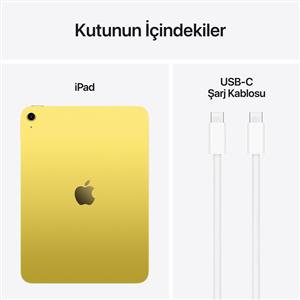 iPad A16 256GB Wi-Fi 11''Liquid Retina Ekran iPadOS Tablet Sarı
