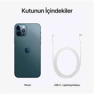 Yenilenmiş iPhone 12 Pro Max 128 Gb Akıllı Telefon Pasifik Mavi (1 Yıl Garantili) C Kalite