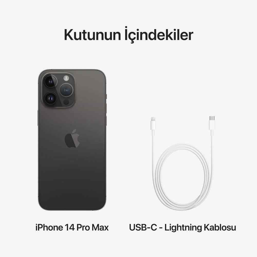 Yenilenmiş iPhone 14 Pro Max 256 Gb Akıllı Telefon Uzay Siyah (1