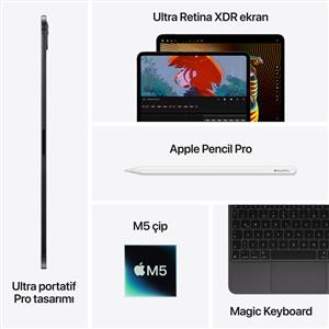 iPad Pro M5 2TB WIFI 11''Ultra Retina XDR Ekran iPadOS Tablet Space Black