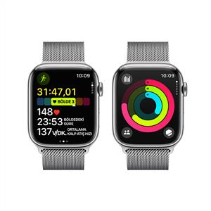 Apple Watch Series 9 GPS + Cellular 45mm Silver Stainless Silver Milanese Loop