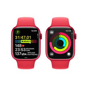 Apple Watch Series 9 GPS + Cellular 45mm RED Aluminium RED Sport Band Akıllı Saat - M/L