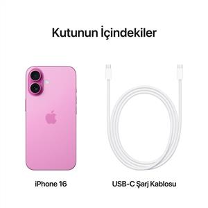 iPhone 16 128 GB Akıllı Telefon Pembe