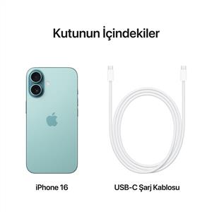 iPhone 16 128 GB Akıllı Telefon Deniz Mavisi