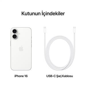 iPhone 16 512 GB Akıllı Telefon Beyaz