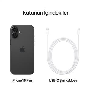 iPhone 16 Plus 128 GB Akıllı Telefon Siyah