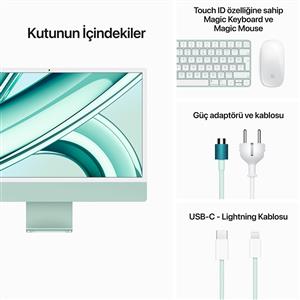 APPLE MQRN3TU/A iMac M3 8C CPU 10C GPU 8 GB 256 GB SSD 24" - YEŞİL