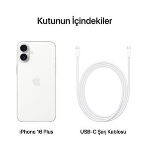iPhone 16 Plus 256 GB Akıllı Telefon Beyaz
