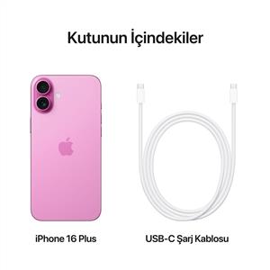 iPhone 16 Plus 256 GB Akıllı Telefon Pembe