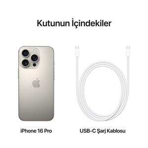 iPhone 16 Pro 512 GB Akıllı Telefon Natural Titanium