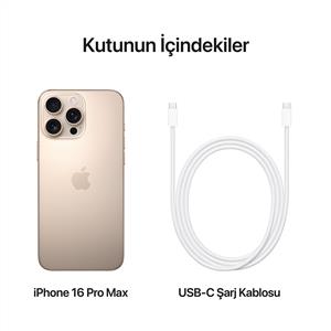 iPhone 16 Pro Max 512 GB Akıllı Telefon Çöl Titanium