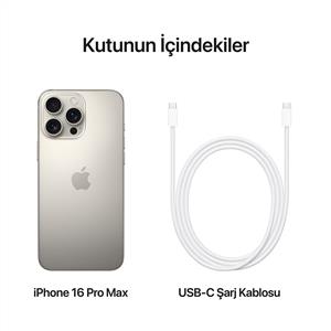 iPhone 16 Pro Max 256 GB Akıllı Telefon Natural Titanium