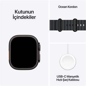 Apple Watch Ultra 2 GPS + Cellular 49mm Black Titanium Case with Black Ocean Band 2024