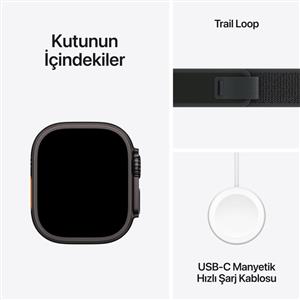 Apple Watch Ultra 2 GPS+Cellular 49mm Black Titanium Case with Black Trail Loop - S/M 2024