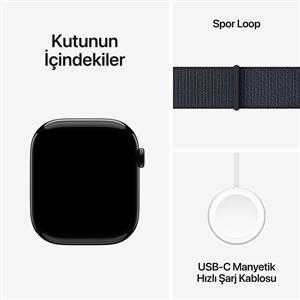 Apple Watch Series 10 GPS 46mm Jet Black Aluminium Case with Ink Sport Loop