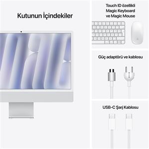 APPLE MCR24TU/A iMac M4 10C CPU 10C GPU 24 GB 512 GB SSD 24" - GÜMÜŞ