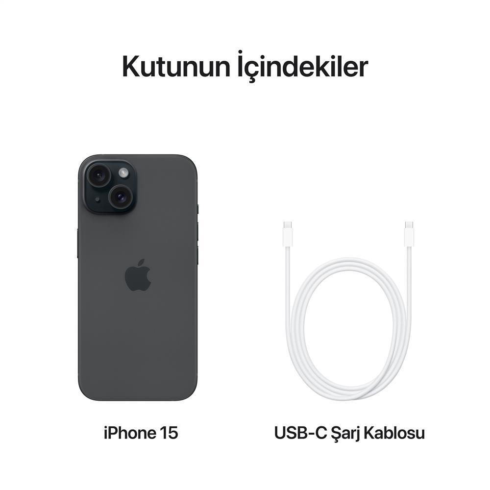 Yenilenmiş iPhone 15 256 Gb Akıllı Telefon Siyah (1 Yıl Garantili