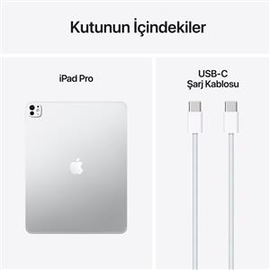 iPad Pro M5 2TB WIFI+Cellular 13''Ultra Retina XDR Ekran iPadOS Tablet Gümüş