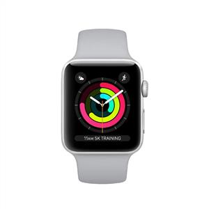 Apple Watch Series 3 GPS, 42mm Silver Aluminium Case with White Sport Band