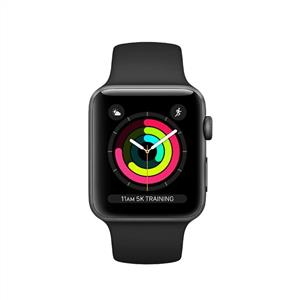 Apple Watch Series 3 GPS, 38mm Space Grey Aluminium Case with Black Sport Band