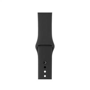 Apple Watch Series 3 GPS, 38mm Space Grey Aluminium Case with Black Sport Band