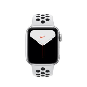 Apple Watch Nike Series 5 GPS, 40mm Silver Aluminium Case with Pure Platinum/Bla