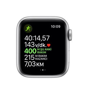 Apple Watch Nike Series 5 GPS, 40mm Silver Aluminium Case with Pure Platinum/Bla