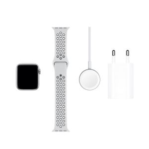 Apple Watch Nike Series 5 GPS, 40mm Silver Aluminium Case with Pure Platinum/Bla