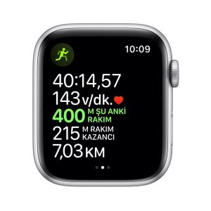 Apple Watch Nike Series 5 GPS, 44mm Silver Aluminium Case with Pure Platinum/Bla