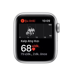 Apple Watch Series 5 GPS, 40mm Silver Aluminium Case with White Sport Band