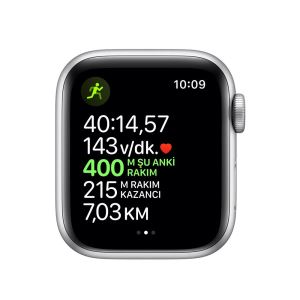 Apple Watch Series 5 GPS, 40mm Silver Aluminium Case with White Sport Band
