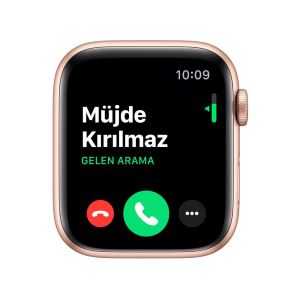 Apple Watch Series 5 GPS, 44mm Gold Aluminium Case with Pink Sand Sport Band - S