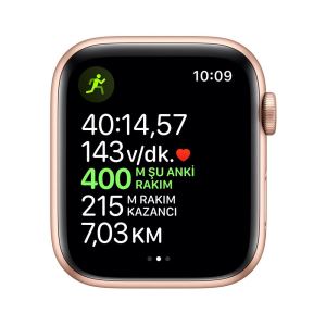 Apple Watch Series 5 GPS, 44mm Gold Aluminium Case with Pink Sand Sport Band - S