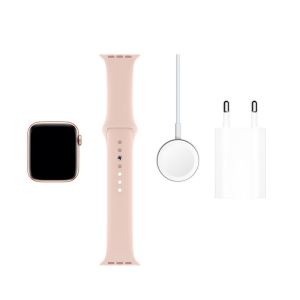 Apple Watch Series 5 GPS, 44mm Gold Aluminium Case with Pink Sand Sport Band - S