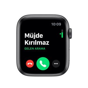 Apple Watch Series 5 GPS, 44mm Space Grey Aluminium Case with Black Sport Band -