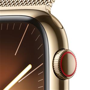 Apple Watch Series 9 GPS + Cellular 45mm Gold Stainless Steel Gold Milanese Loop