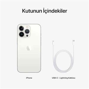 Yenilenmiş iPhone 13 Pro Max 128 Gb Akıllı Telefon Sılver (1 Yıl Garantili) A Kalite