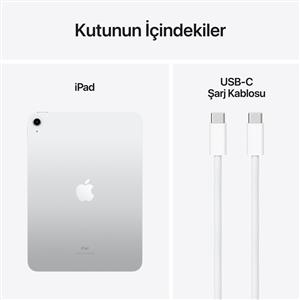 iPad 10.Nesil 64GB Wi-Fi 10.9''Liquid Retina Ekran iPadOS Tablet Silver