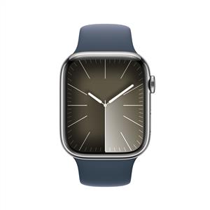 Apple Watch Series 9 GPS + Cellular 45mm Akıllı Saat Silver Stainless Steel Blue Band S/M