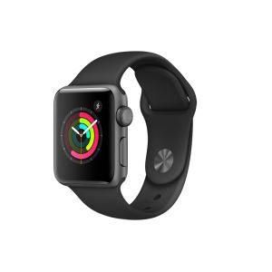 APPLE Watch S2 42mm Uzay Grisi Alüminyum Kasa ve Siyah Spor Kordon